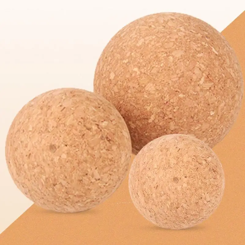 6~10cm Cork Massage Ball Back Massage Foot Massager Yoga Ball Tension Release Therapy Myofascial Yoga Deep Tissue