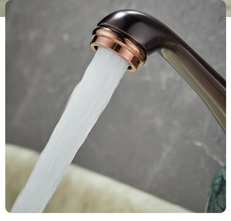 Description Picture 6 of itemBathroom Basin Faucet Gold Brass And Jade Bathroom Single Handle Mixer Washbasin Faucet Cold Hot Water Sink Crane Mixing Taps