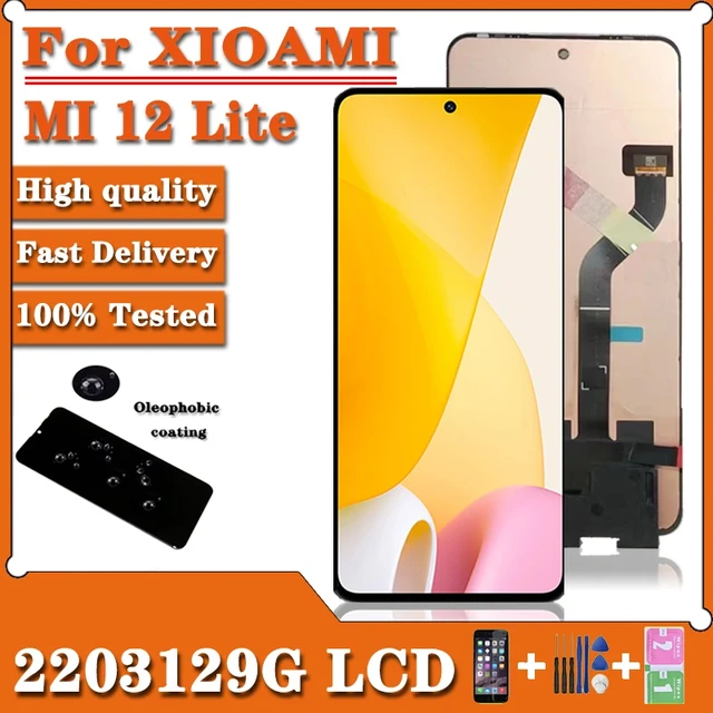 Xiaomi 12 Lite 5G 2022 2203129G / Mi 12 Lite - PANTALLA SERVICE PACK CON  MARCO VIOLETA