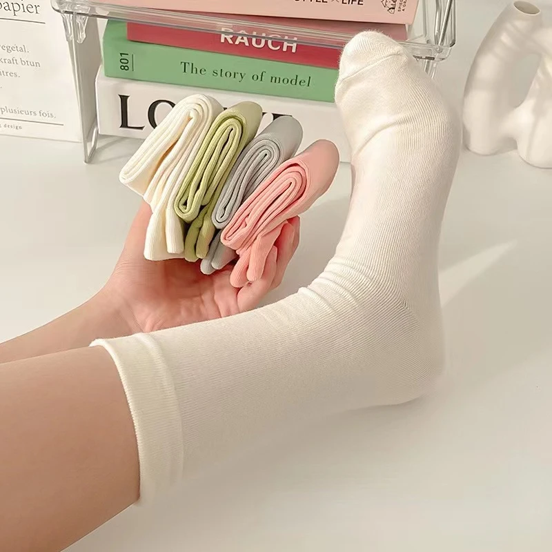 

Universal Outdoor Wind Protection And Warmth 1pairs Korean Fashion Women Socks Summer Girls Loose Long Socks Versatile