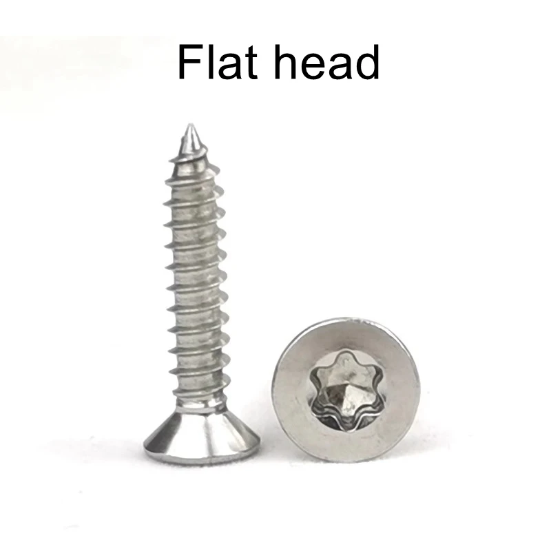 Stainless Steel Torx Round Flat Head Self Tapping Screw ST2 ST2.2 ST2.3 ST2.6 ST3.5 ST3.9 ST4.2 SUS304 Six-Lobe Head