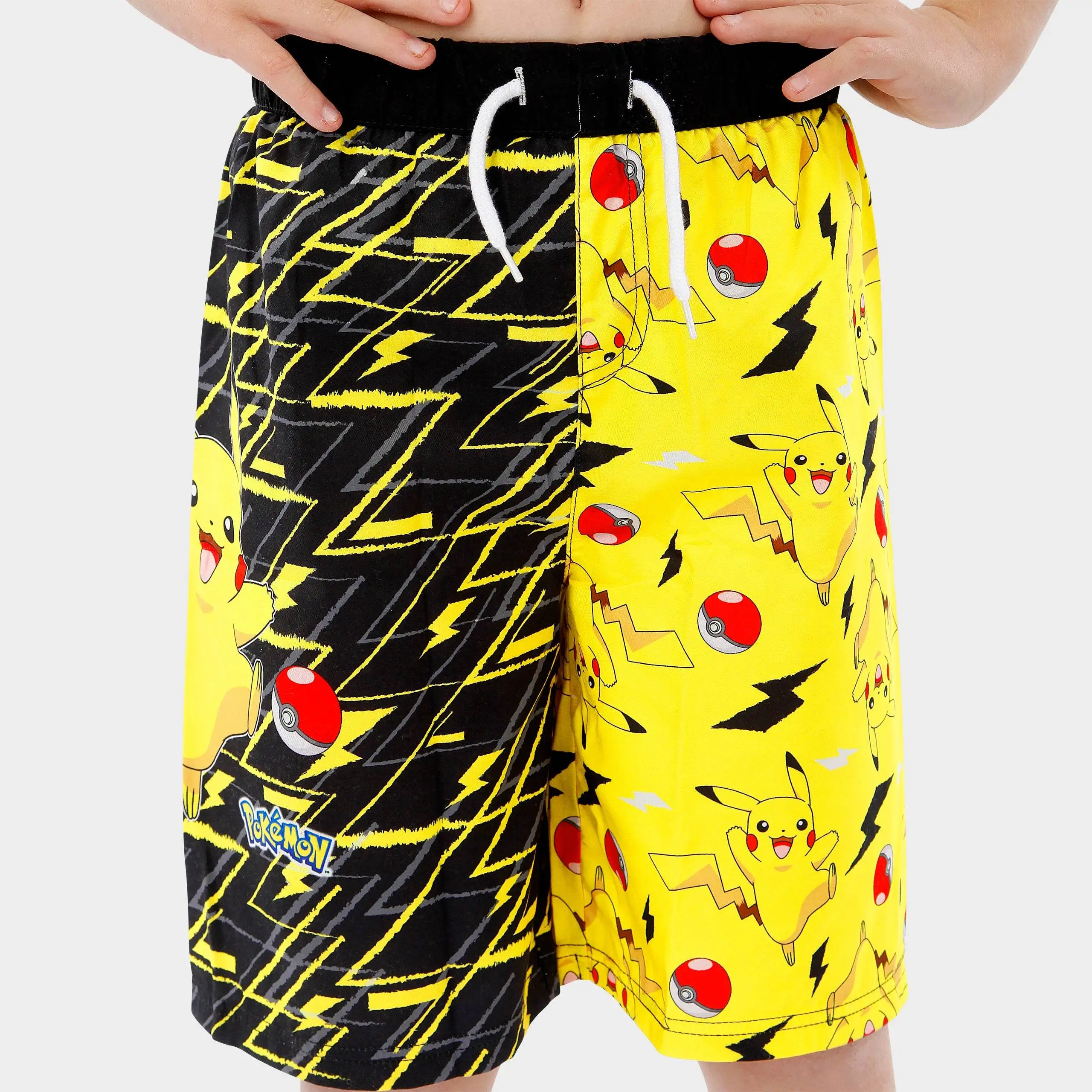 Sommerlicher neuer Stil # Cartoon Pokémon # Elf Ball Full Print Atmungsaktive, große, lockere Sport-Strandshorts für Herren und Damen für Erwachsene/Kinder – Detail 4