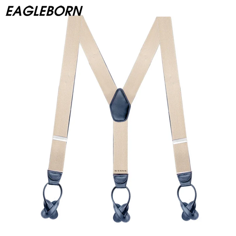 6 Buttons Suspenders Man Braces Adjustable Elastic Suspenders Bretelles Y Back Ligas Tirantes 3.