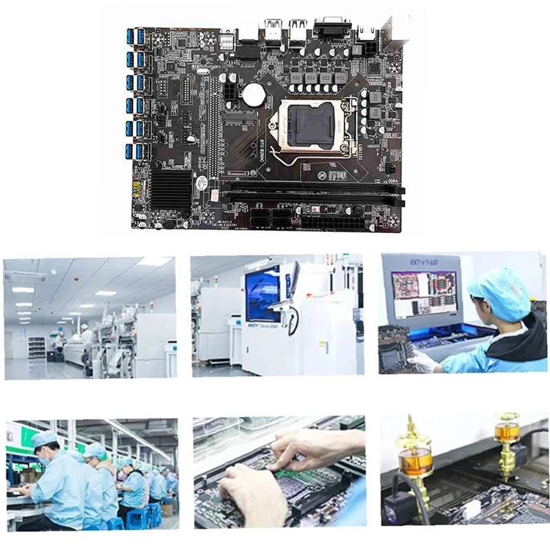 best motherboard  B250C BTC Mining Motherboard 12 USB3.0 To PCIE+G3900 CPU+Switch Cable+SATA Line LGA1151 DDR4 RAM SATA3.0+MSATA ETH Miner pc motherboard cheap