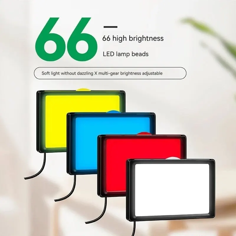 Fill Light Multi-Light Source VLOG Camera Video Color Card Color Three Primary Flat Panel USB Charging