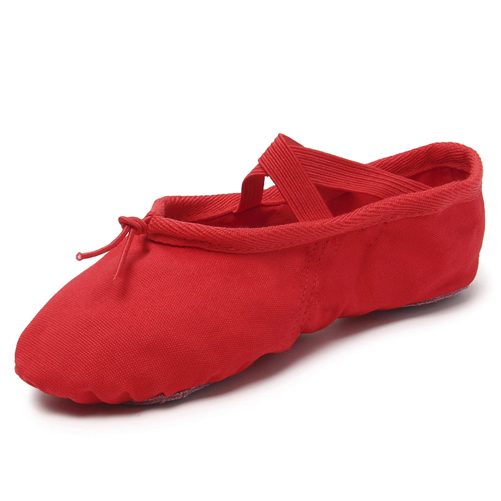 Stylish Canvas Ballet Slippers for Girls and Women - Black & Pink