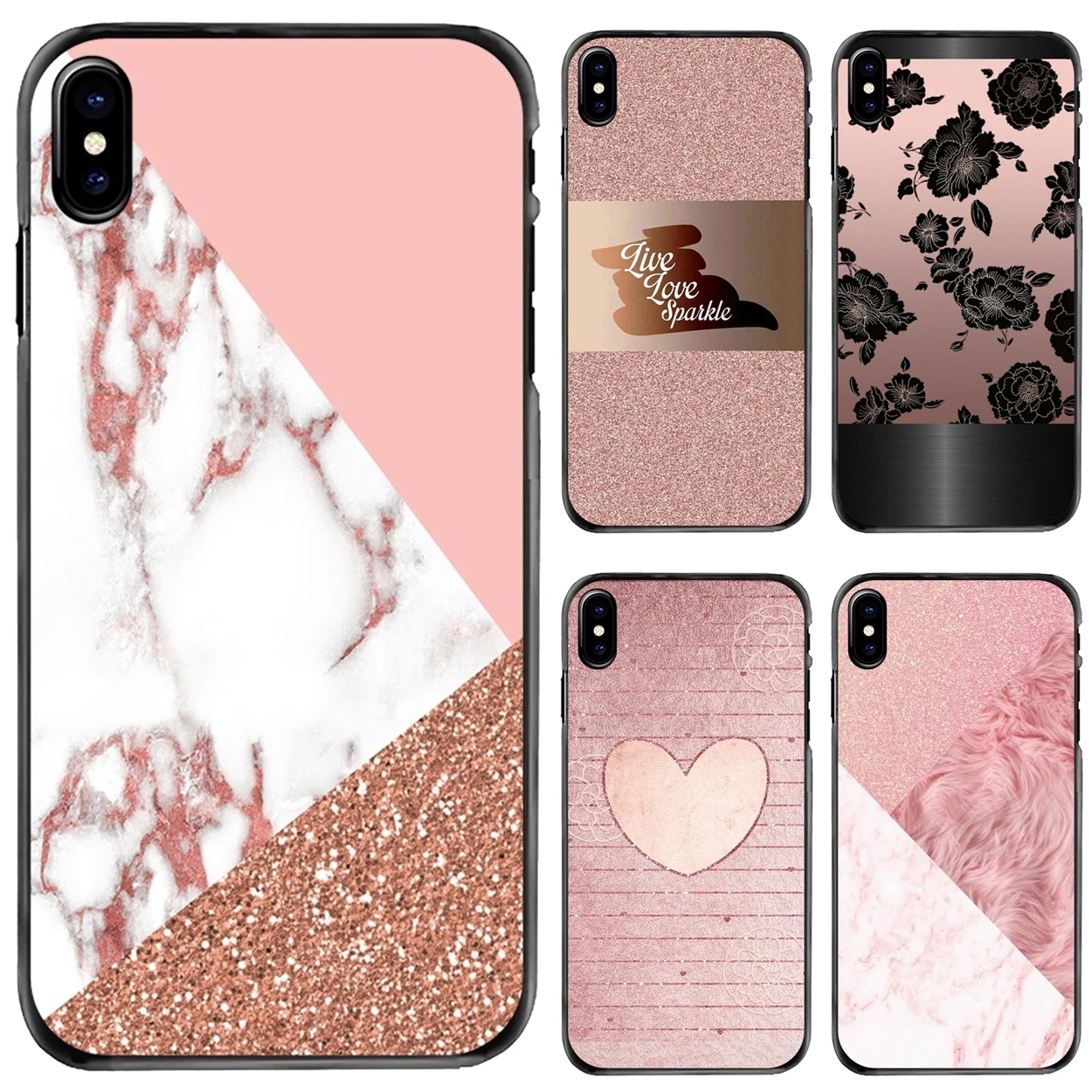 Perceptie Geheim Identificeren Harde Telefoon Shell Case Rose Goud En Licht Roze Voor Apple Iphone 11 12  13 14 Pro Max Mini 5 5S Se 6 6S 7 8 Plus 10 X Xr Xs| | - AliExpress