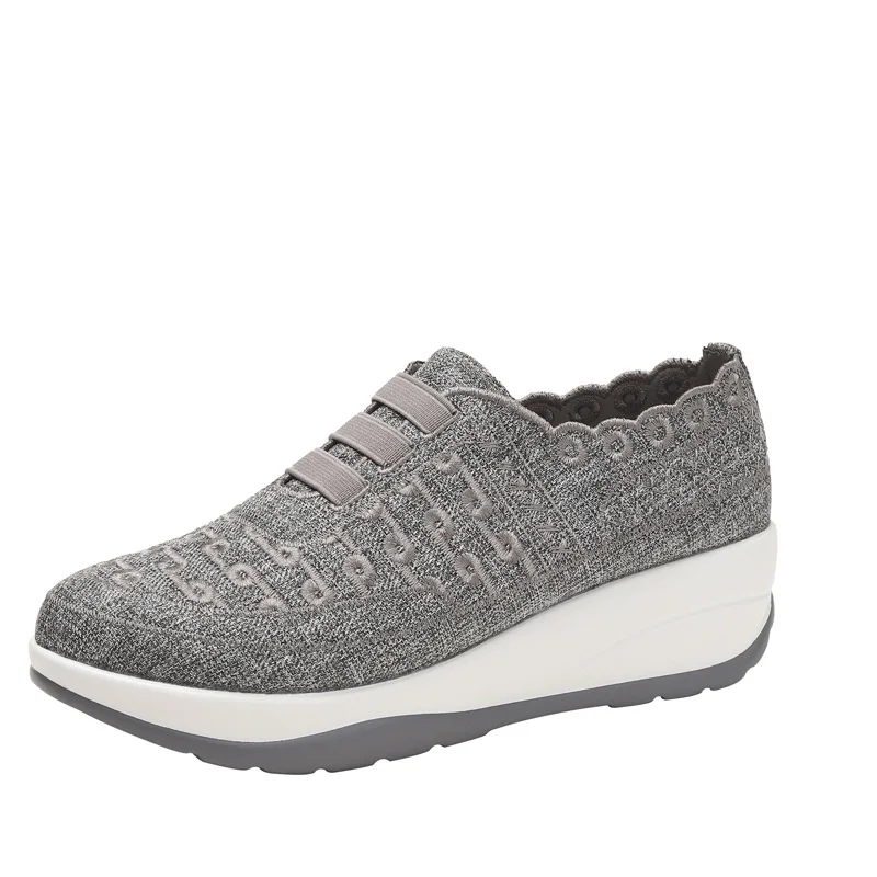 

Cross-Border Fly Woven Mesh Slip-on Women's Shoes 2023 Season New Soft Bottom Breathable Light Casual Shoes HX80978-X1