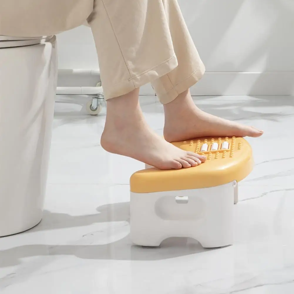 Circular Shape Foot Stool Removable Non slip Toilet Seat Stool Bathroom Kids Children Toilet Potty Step