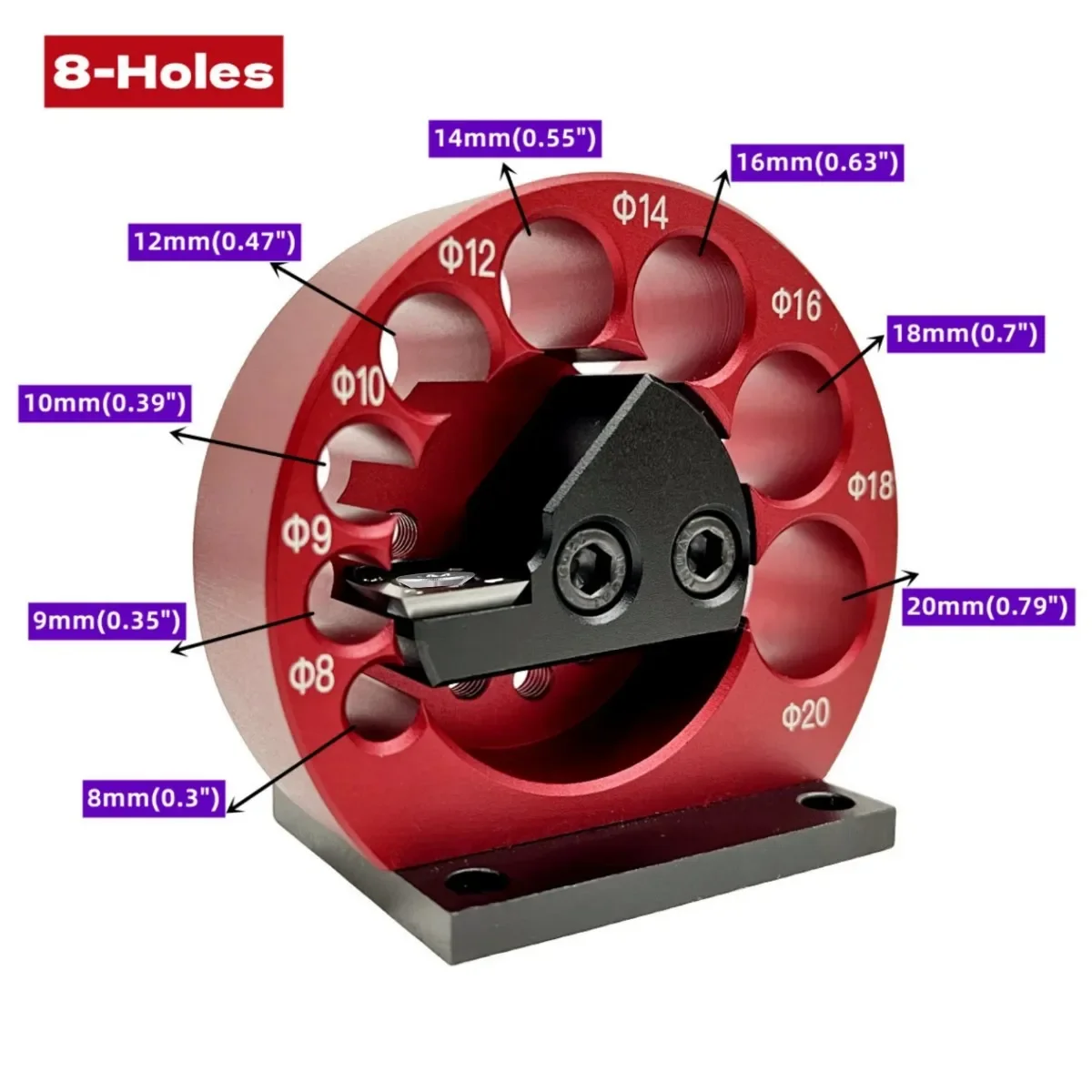 다웰 메이커 지그 키트, 미터법 8mm 20mm 조절 가능, 카바이드 블레이드 포함, 전기 드릴 밀링 다웰 원형 로드 보조 도구