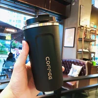 510ML Travel Stainless Steel Coffee Cup Thermal Mug Leak-Proof Thermos Bottle Tea Coffee Mug Vacuum Flask Insulated Cups Hot 3