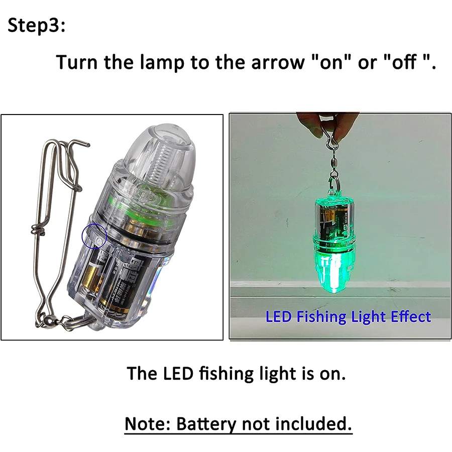 Fishing lights led underwater Deep Drop Fishing Light with Clip Waterproof  Blue Red Green White Multicolor fishing Lamp - AliExpress