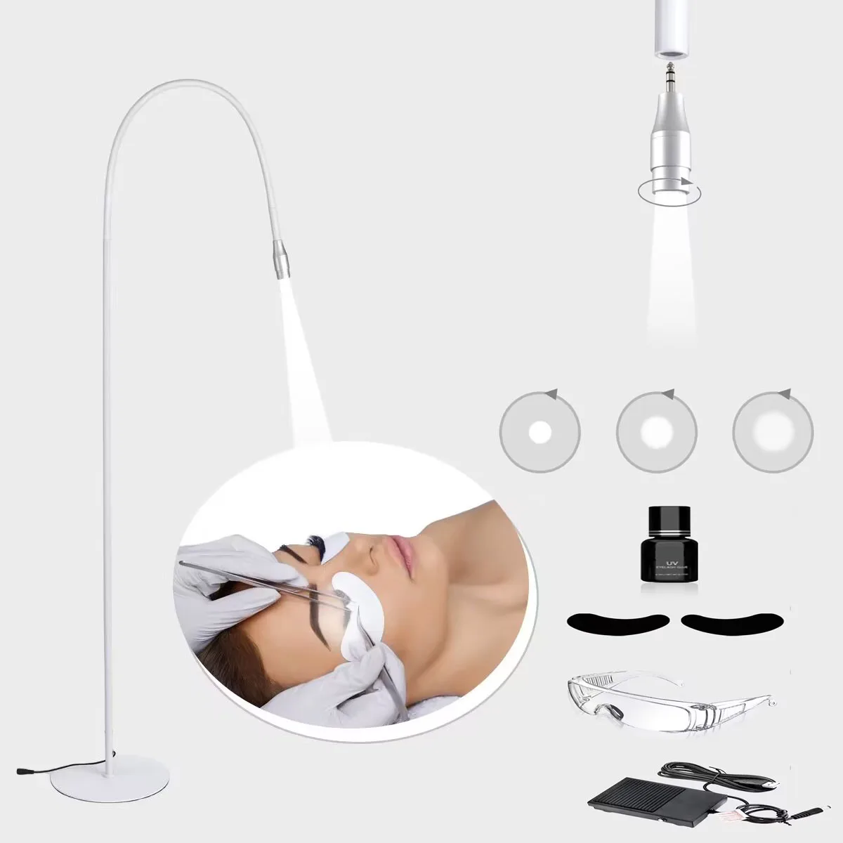 ใหม่ 10W UV แสงสีขาว Curing โคมไฟ USB โฟกัสปรับ Eyelash EXTENSION โคมไฟ UV เล็บเจลเครื่องเป่า Beauty Salon LIGHT 1
