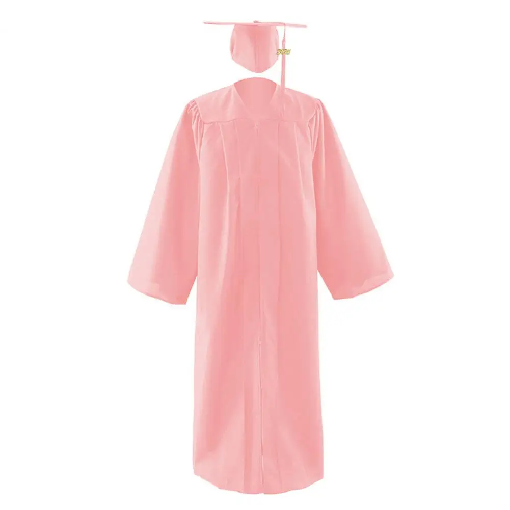 Graduation Gown Cap Tassel Set Class of Graduation Dressing Up Costume Unisex Academic Dress for High School University