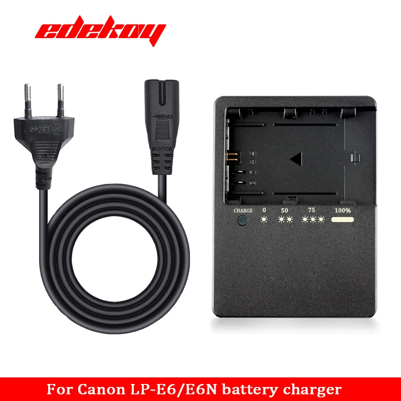 LC-E6 LP-E6N LP-E6NH Camera Battery Charger EU AU UK US Plug LC 