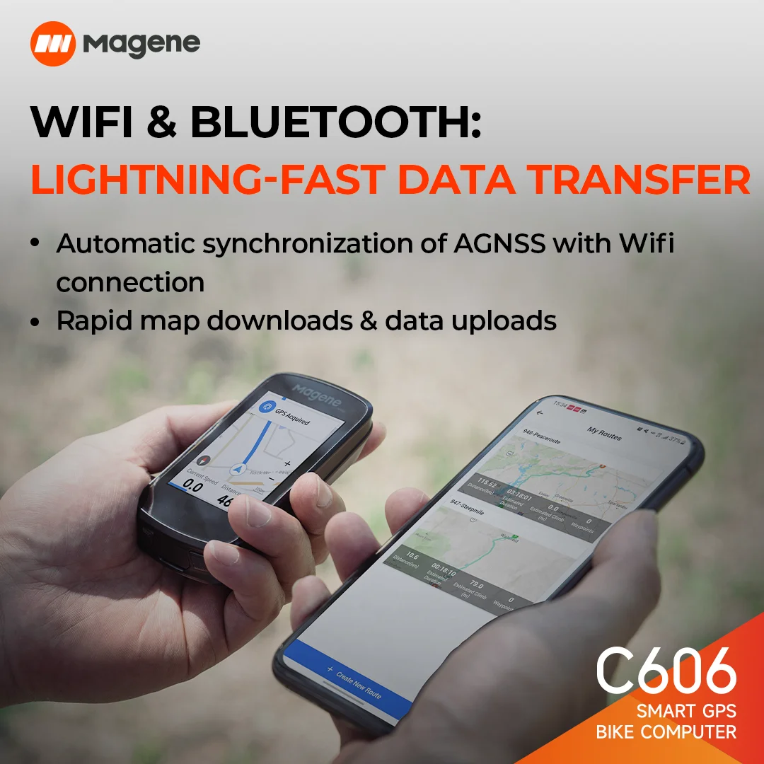 Magene C606 GPS Ʈ  ǻ ġũ, ÷   ӵ,  ̼ ӵ,  ANT +