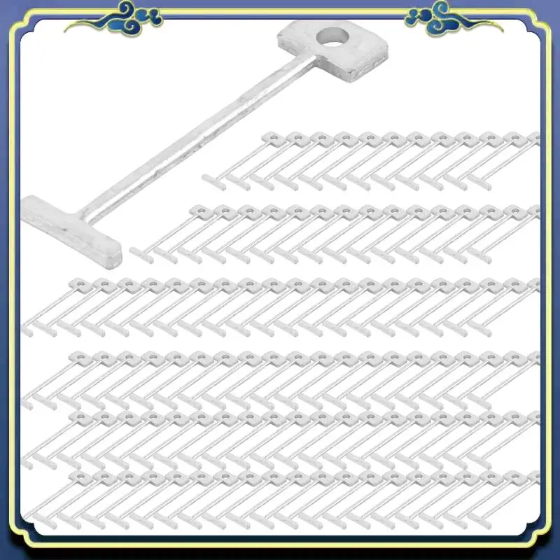 Latest 200Pcs Tile Leveling System For Tile Laying Reusable Steel Needles Flooring Replaceable Pin Tiling Construction Tools