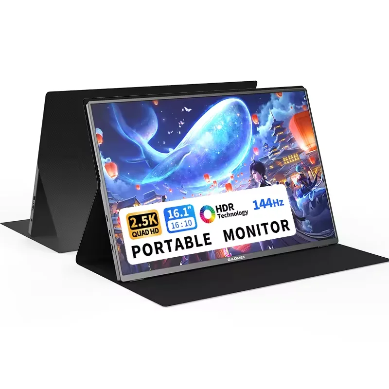 

16inch 144hz portable extermal second screen 2.5k portable monitor with usbc for office travel gaming