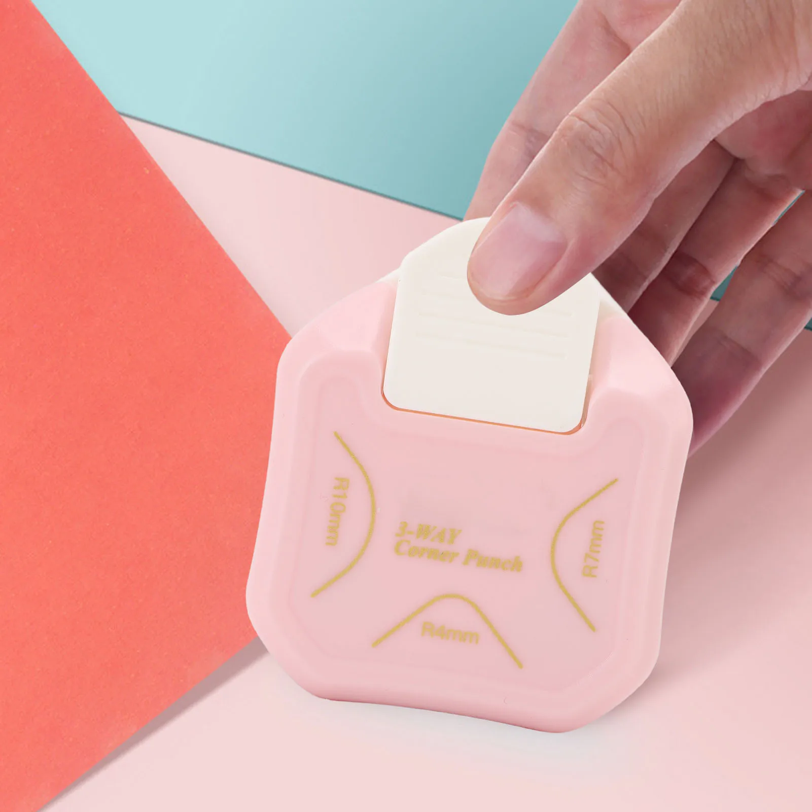 3 in 1 Paper Corner Cutter R4mm R7mm R10mm Rounder Puncher for Cardstock Photo Scrapbooking Crafts Making Paper Corner Rounder