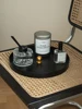 Creative Tray Aromatherapy Cosmetics Perfume Storage Tray Household Decorations Storage Tray Round Desktop Trays Decorative 2