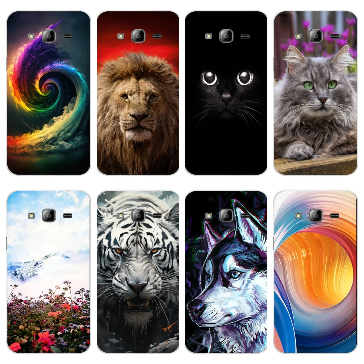 Per Galaxy J3 2016 Accessori Sacchetti Coque Rose Flower Cus Soft Phone Cover Per Samsung Galaxy J3 2016 Soft Tpu Screen