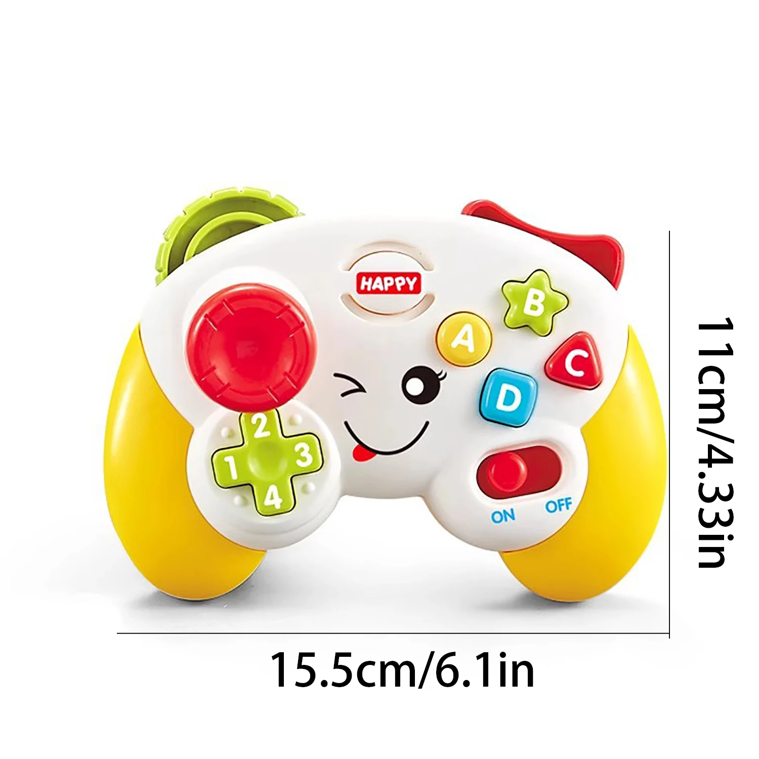 Fun with music and lighting, children's game handle, electric  and  learning and early education toy 2