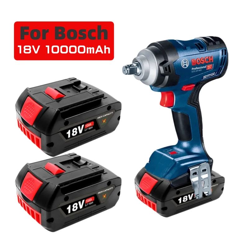

For BOSCH 18V 10AH LITHIUM-ION BATTERY GBA 18V 10AH 18V Professional GBA GSR GSB BAT618 BAT609 w/Fuel Guage