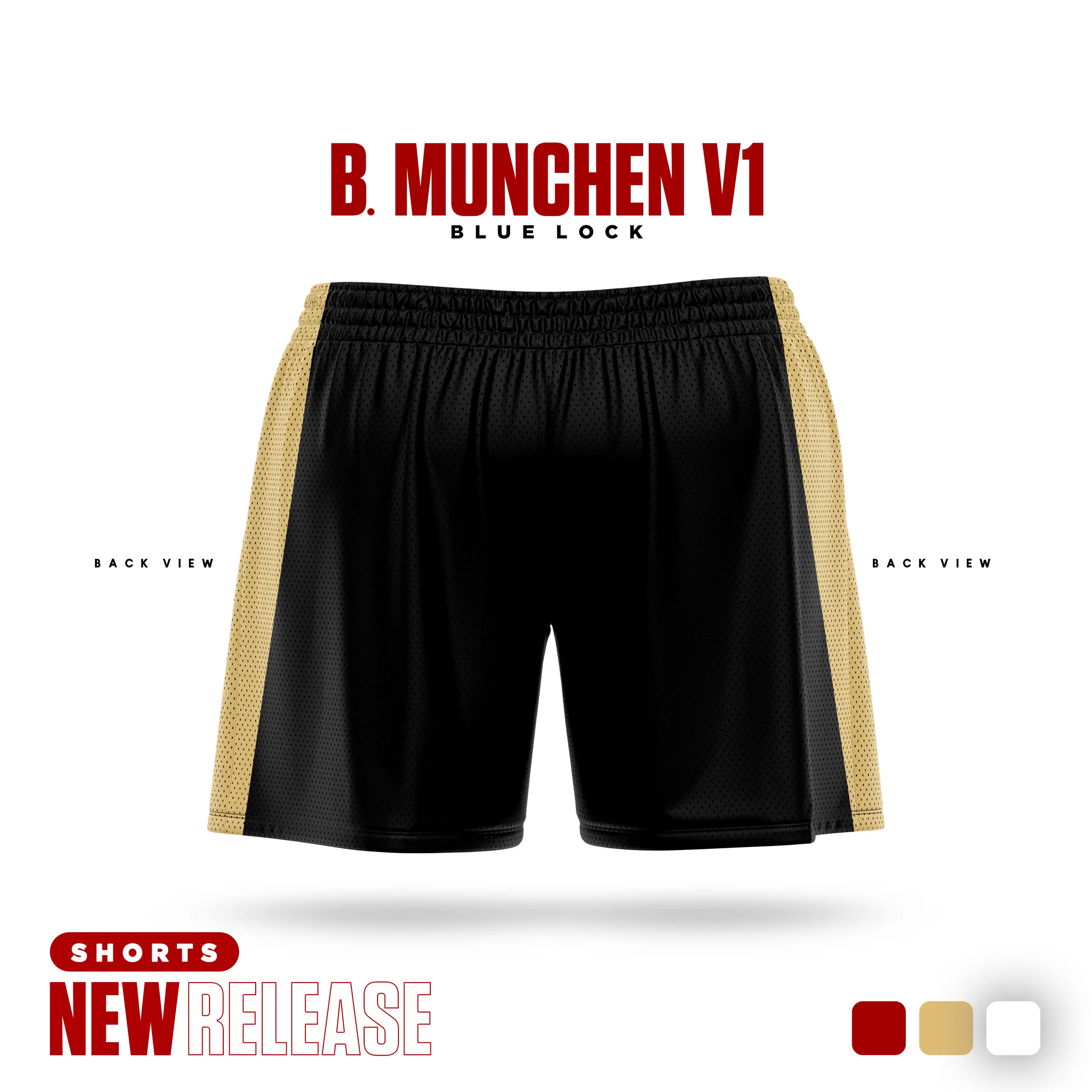 Blue Lock B. Munchen Black Cartoon Anime Jersey Men Shorts Summer 2024 New Fashion Women Short Pants Sport Children Bottom 3