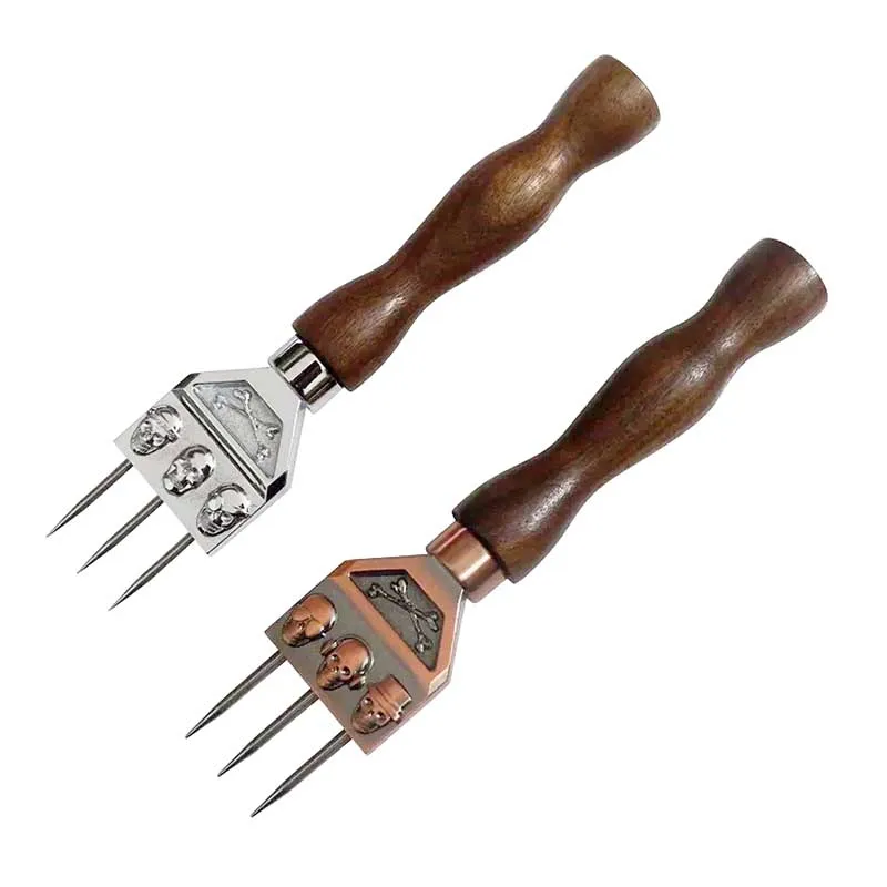 Three-Prong Skull Ice Pick Stainless Steel Ice Chisel Crushed Barware Bartender Tools Bar Accessories