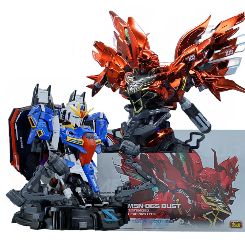 Yihui Model 1/35 Msn-06S Shinanju Msz-006 Zeta Bust Led Figure
