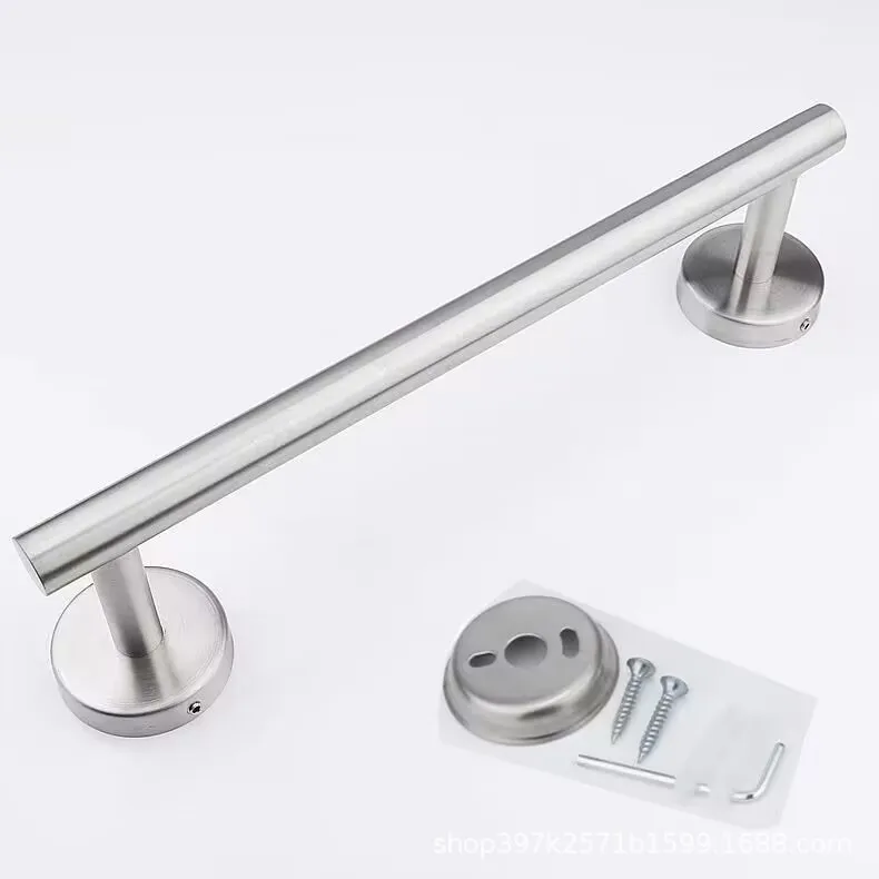 Description Picture 5 of item1pcs Bathroom Hardware Pendant Wall Shelf Towel Bar Stainless Steel Wall Rack Hand Bar Toilet Roll Paper Holder Robe Towel Hook