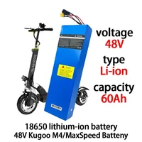 Batterie Lithium-ion 13S4P 48V 60Ah 2000watt 18650 pour batterie de Scooter électrique Kugoo M4/M4Pro/ M5/M5Pro 2