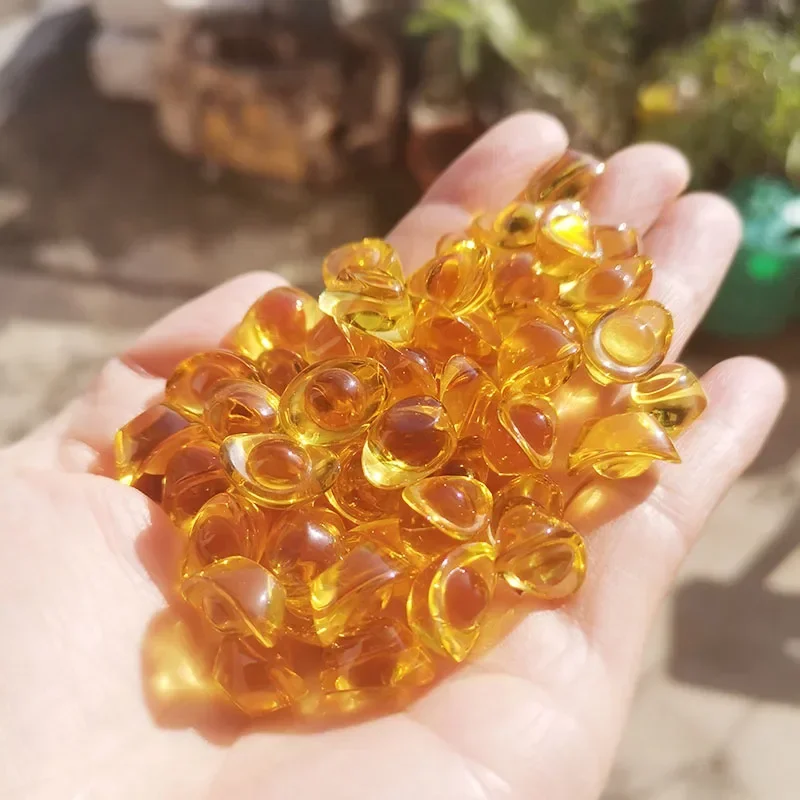 Ornament Crafts Miniature Ornament Gold Ingot Ornament Miniature Figurines Crystal Ornament 50 Pcs 15mm Chinese Style Figurine Mini Crystal Gold Ingots Paperweight Feng Shui Crafts