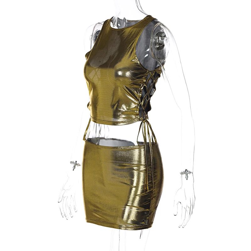Aislor - Jupe Mini Femme Plissée Dentelle - Style Vintage Y2K - Pour Soirée, Shopping - Élastique