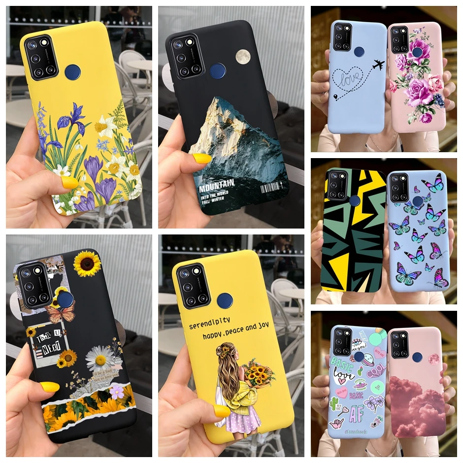 Custodia Per Oppo Realme C17 Custodie Per Telefoni In Silicone Trasparente Per Realme C17 7I C 17 Redmi C17 Rmx2101 Cute Bear Cover