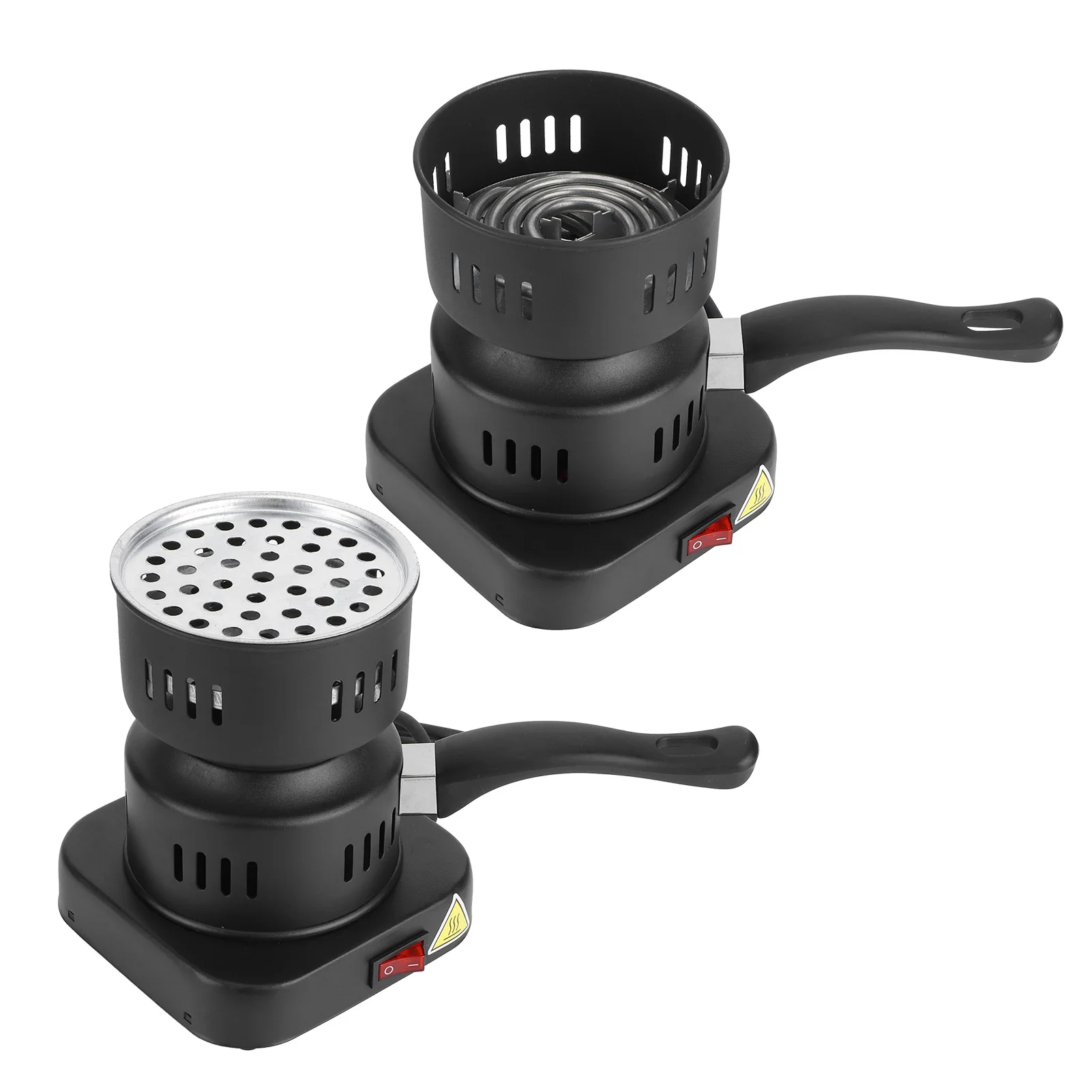 Coffee Heater Tubular Charcoal Stove Electric Stove 1000W Heat‑Resistant Coating Charcoal Tubular Heating for Home