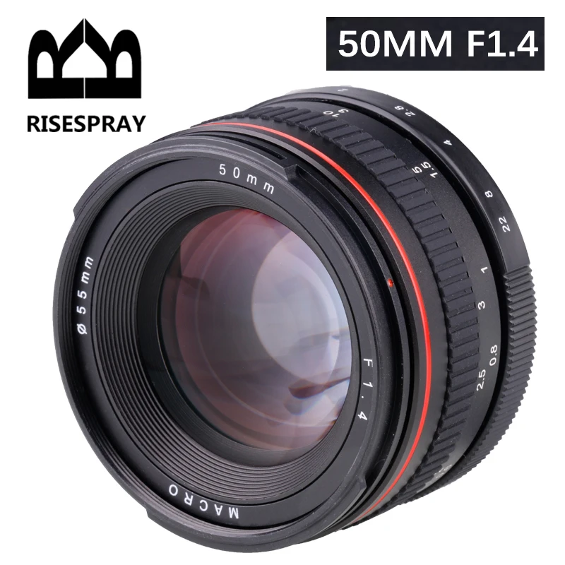 RISESPRAY50MMF14LargeAperturePortraitManualFocusCameraLensforCanon550D760D77D.jpg