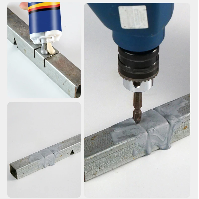 Description Picture 6 of itemExtrusion Metal Repair Adhesive Industrial High Strength Bonding Sealant Weld Seam Metal Repair Agent Strong Casting Ab Glues