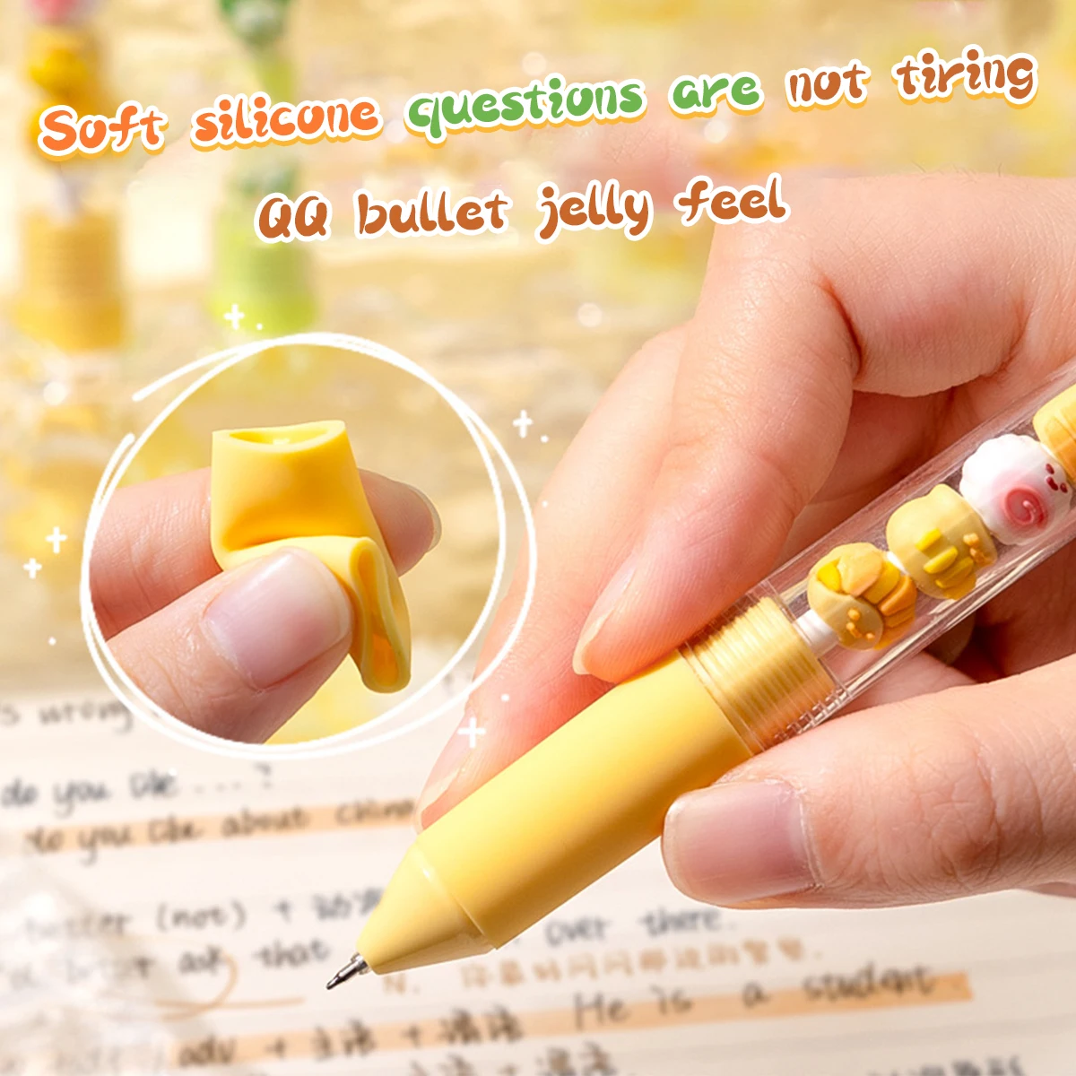 Charming Black Ink Gel Pens - 2-Pack Fine Point Quick-Dry Writing Set
