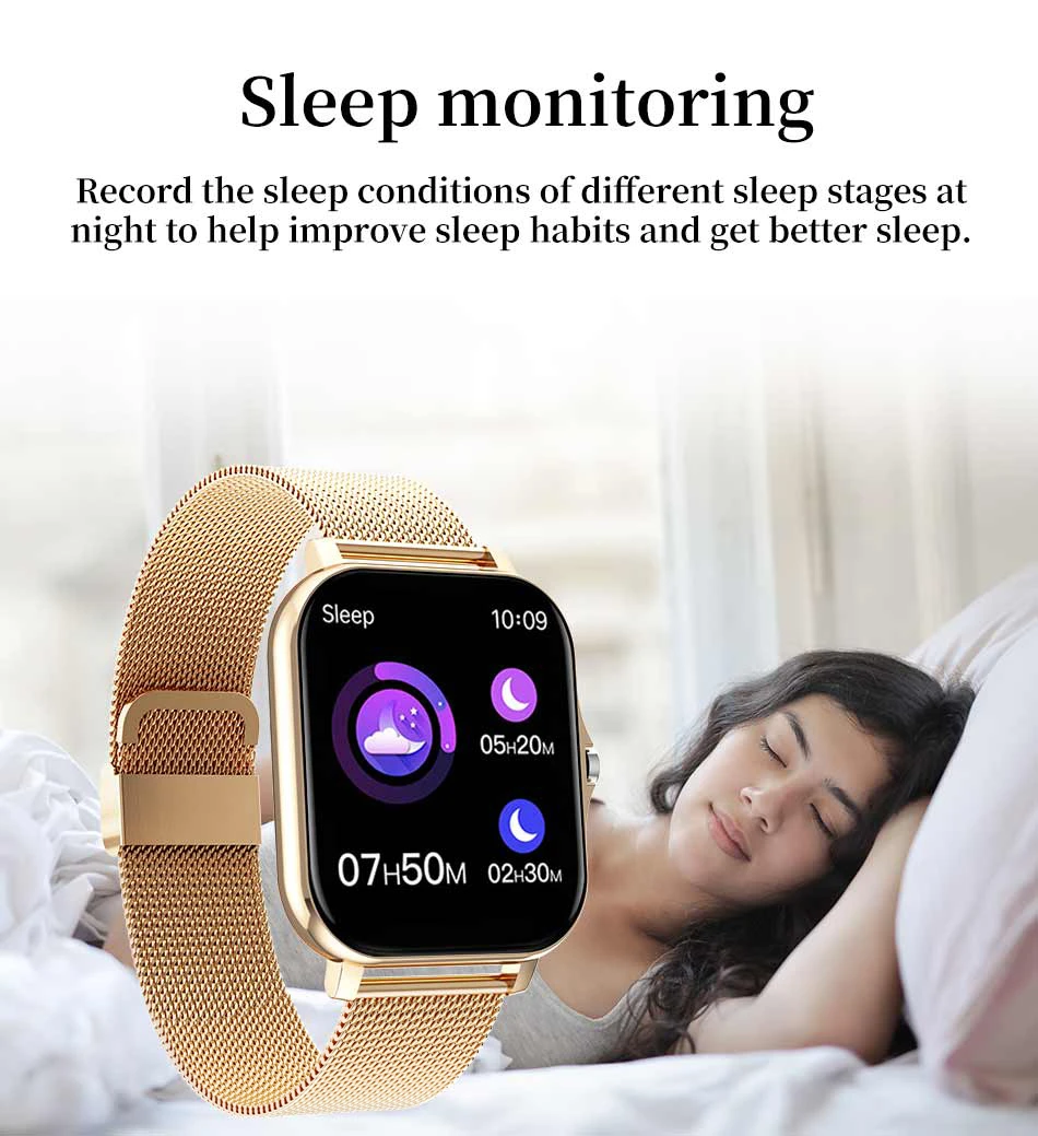 2022 New Women Smart watch Men 1.69" Color Screen Full touch Fitness Tracker Men Call Smart Clock Ladies For Android IOS+BOX