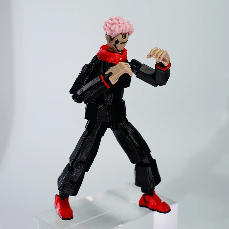 3D Printed Ryomen Sukuna Anime Shapeshifting Action Figure Ornaments