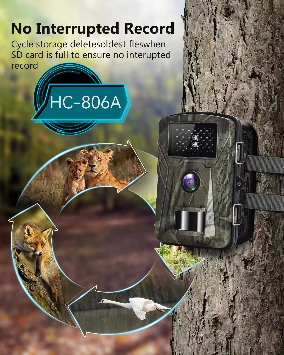 HC-806A Trap Trail Hunting Camera Suntekcam 16MP IP65 Waterproof Night Vision Wild Cameras Photo Trap 940nm Viewing animal