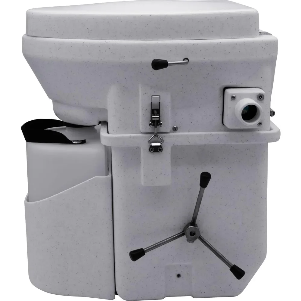 Self Contained Composting Toilet with Close Quarters Spider Handle Design 3