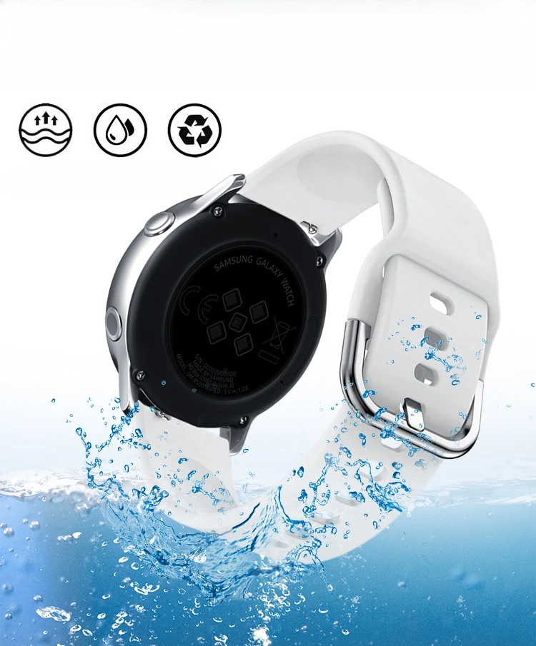 Silicone Quick Release Soft Sport Strap Bracelet