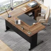 63 Inch Large Office Desk L Shaped Computer Desk with Drawers and Storage Shelves, Business Furniture Desk Workstation 3