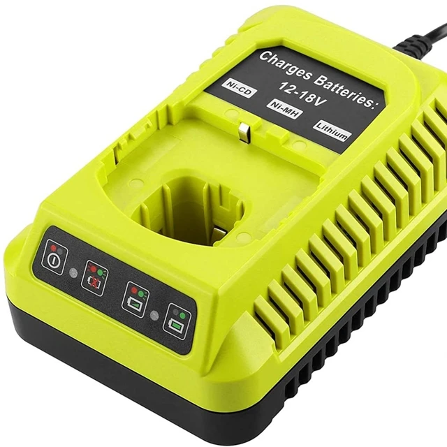 ELEOPTION – chargeur de batterie au Lithium pour Ryobi 12V-18V ni-cd Ni-Mh,  P117 P118