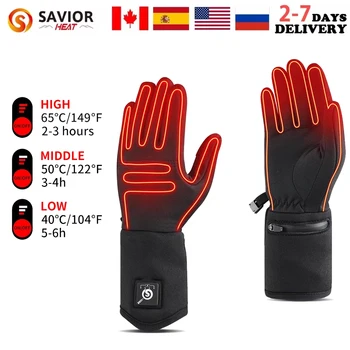Savior Heated Waterproof Windproof Motorcycle Gloves Motorbike Riding Glove Touch Screen Gloves Warmer Covers Hand Warmer Winter 1