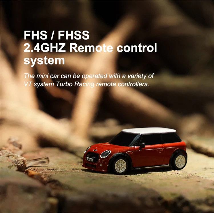 remote control car price Licensed Mini Cooper F56 3 Door Hatch 1/76 Radio Control Turbo Racing RC Car RTR Kit  For Kids and Adults top RC Cars