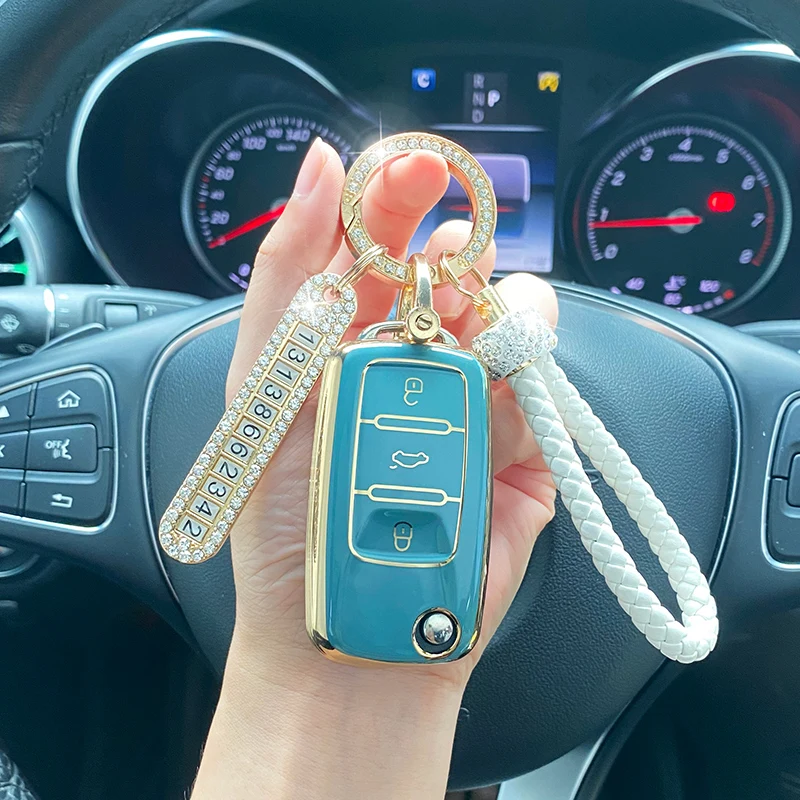 Cover Chiave/telecomando per Volkswagen Polo Golf Skoda 13 Cover Chiave/telecomando per Volkswagen Polo Golf Skoda - S37c03867bb6e498587457f85ed8e9ce0u