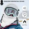 Sherpa Hood Ski Mask Ski Mask for Women Men Balaclava Women Face Mask for Cold Weather Winter Windproof Coldproof Plush Mask 2